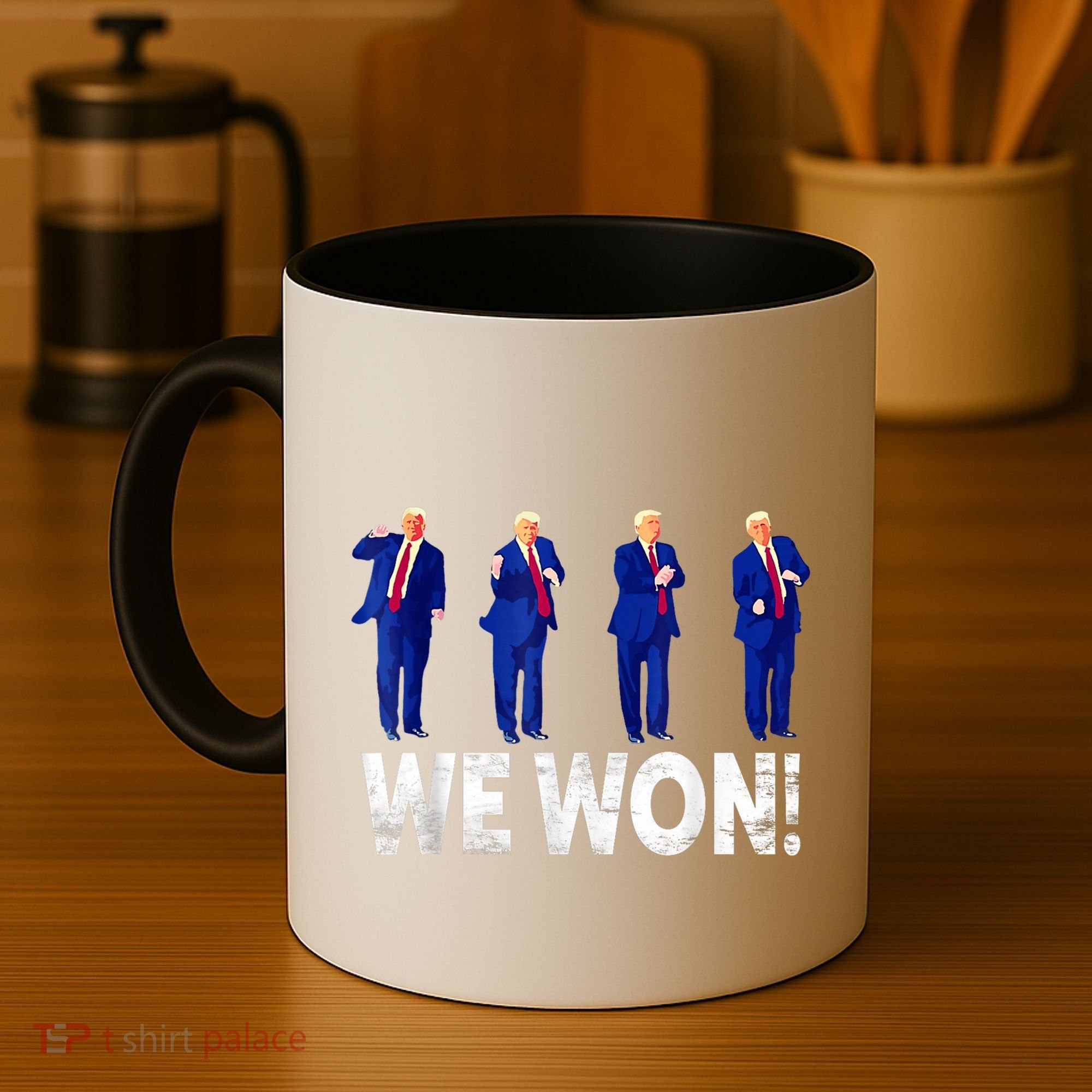 Donald Trump Won 2024 Trump Dance We Won 2024 Trump 47 Coffee Mug
