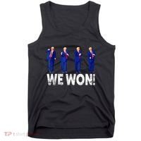 Donald Trump Won 2024 Trump Dance We Won 2024 Trump 47 Tank Top thumb 0