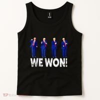Donald Trump Won 2024 Trump Dance We Won 2024 Trump 47 Tank Top thumb 2