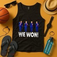 Donald Trump Won 2024 Trump Dance We Won 2024 Trump 47 Tank Top thumb 4