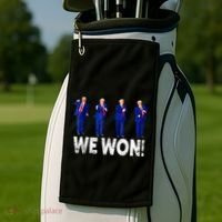 Donald Trump Won 2024 Trump Dance We Won 2024 Trump 47 Golf Towel thumb 2