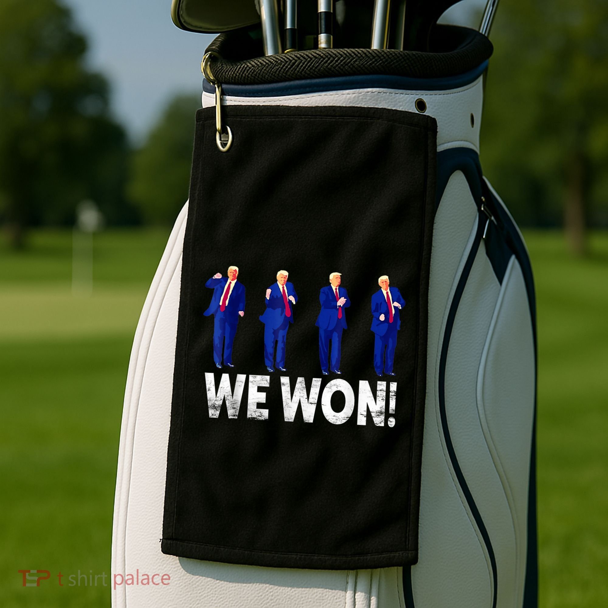 Donald Trump Won 2024 Trump Dance We Won 2024 Trump 47 Golf Towel