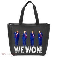 Donald Trump Won 2024 Trump Dance We Won 2024 Trump 47 Tote Bag thumb 0