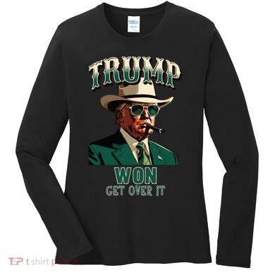 Donald Trump Won Election Inauguration Maga Women's Long Sleeve Shirt