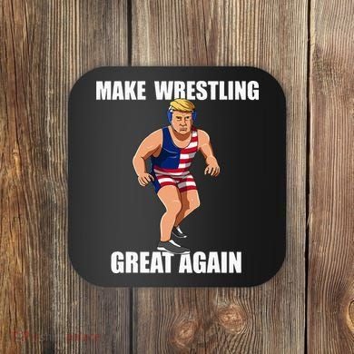 Donald Trump Wrestling Gift Coaster