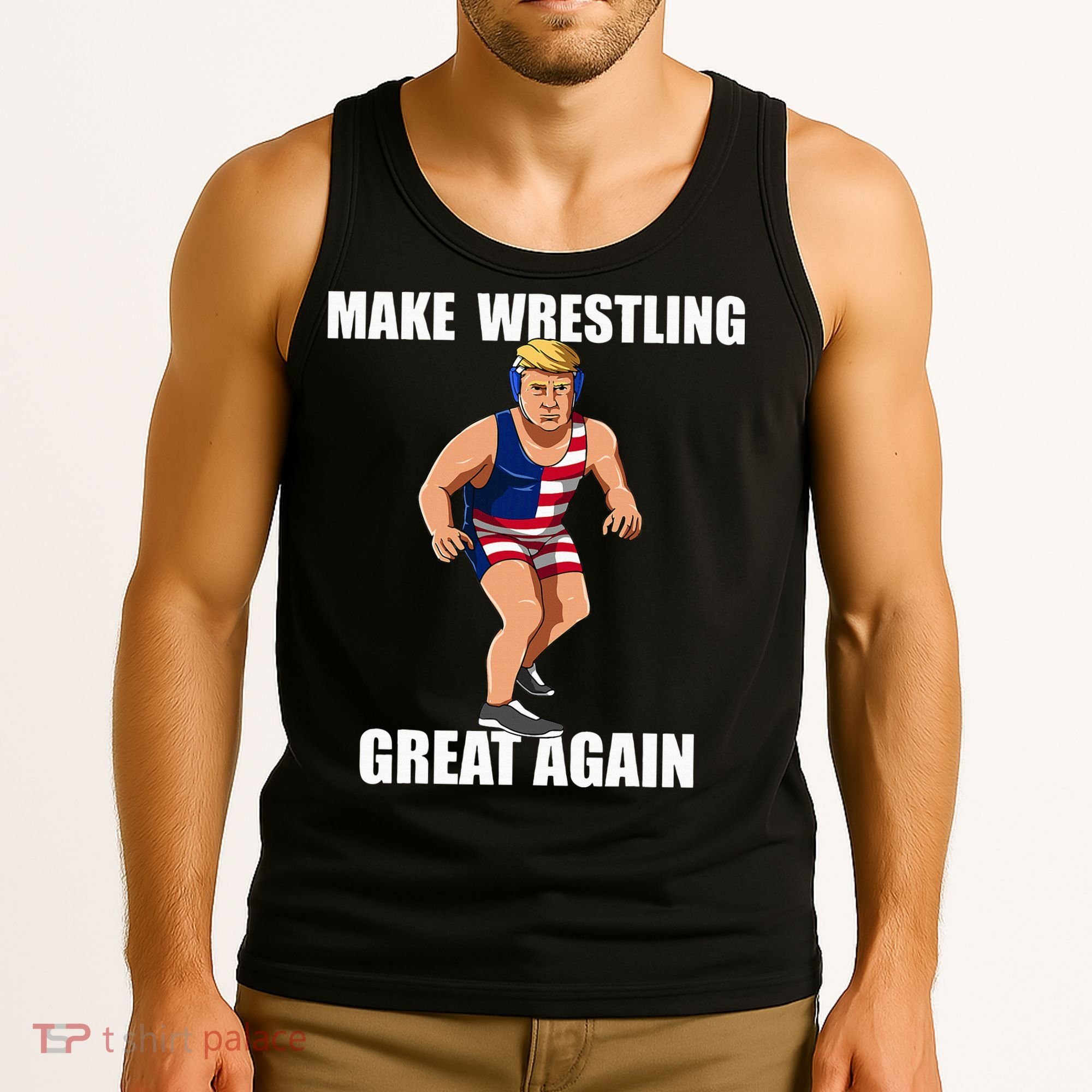 Donald Trump Wrestling Gift Tank Top