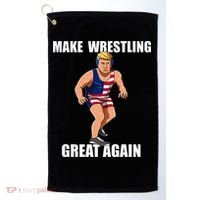 Donald Trump Wrestling Gift Golf Towel thumb 0