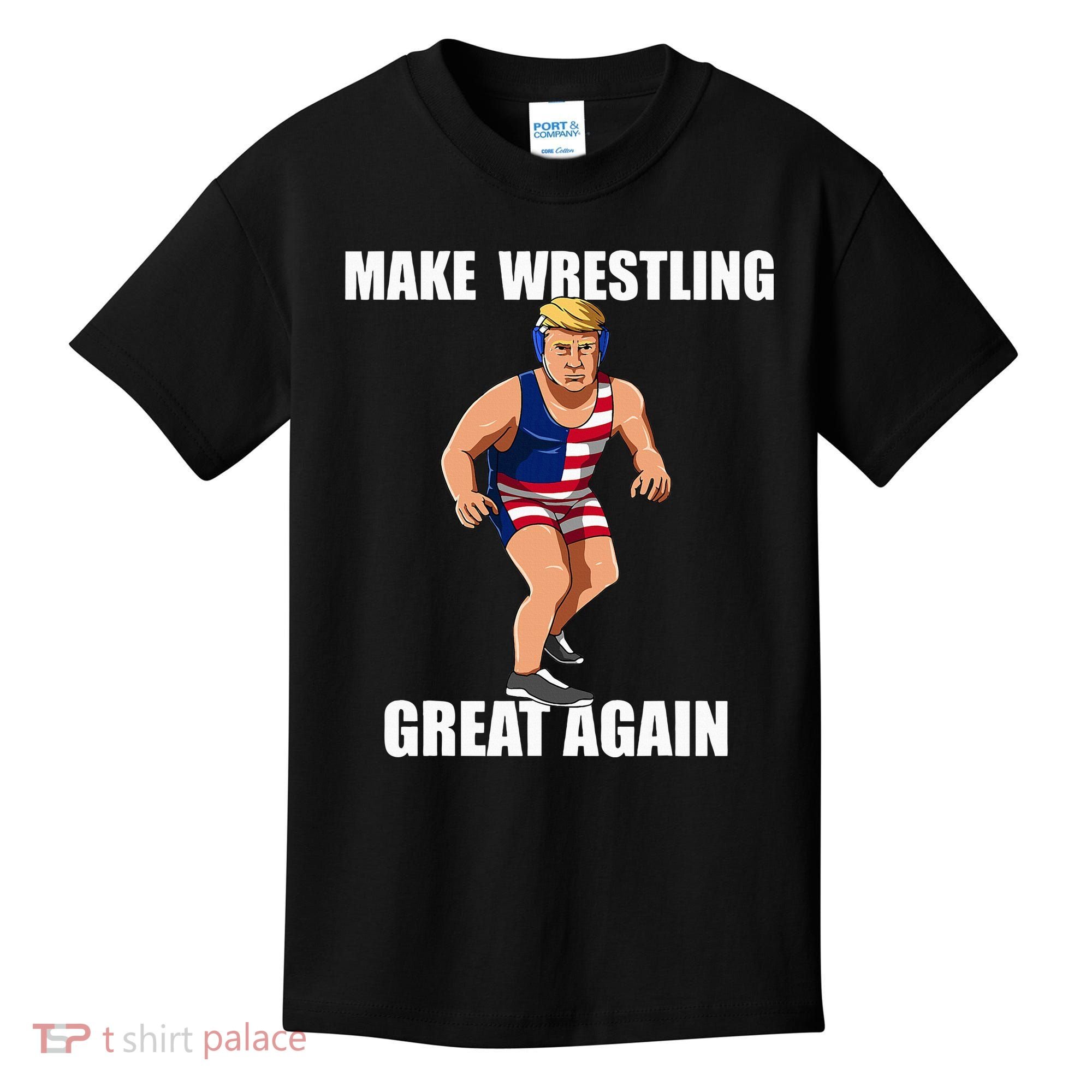 Donald Trump Wrestling Gift Kids T-Shirt