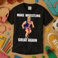 Donald Trump Wrestling Gift Kids T-Shirt thumb 3