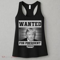 Donald Trump Wanted For President 2024 President Trump Mugshot Women's Tank Top thumb 3