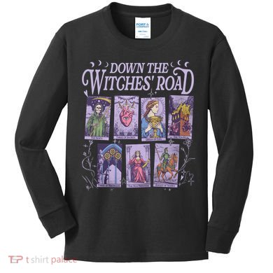 Down The Witches Road Kids Long Sleeve Shirt