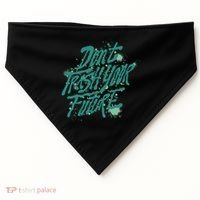 Don't Trash Your Future Earth Day USA-Made Doggie Bandana thumb 0