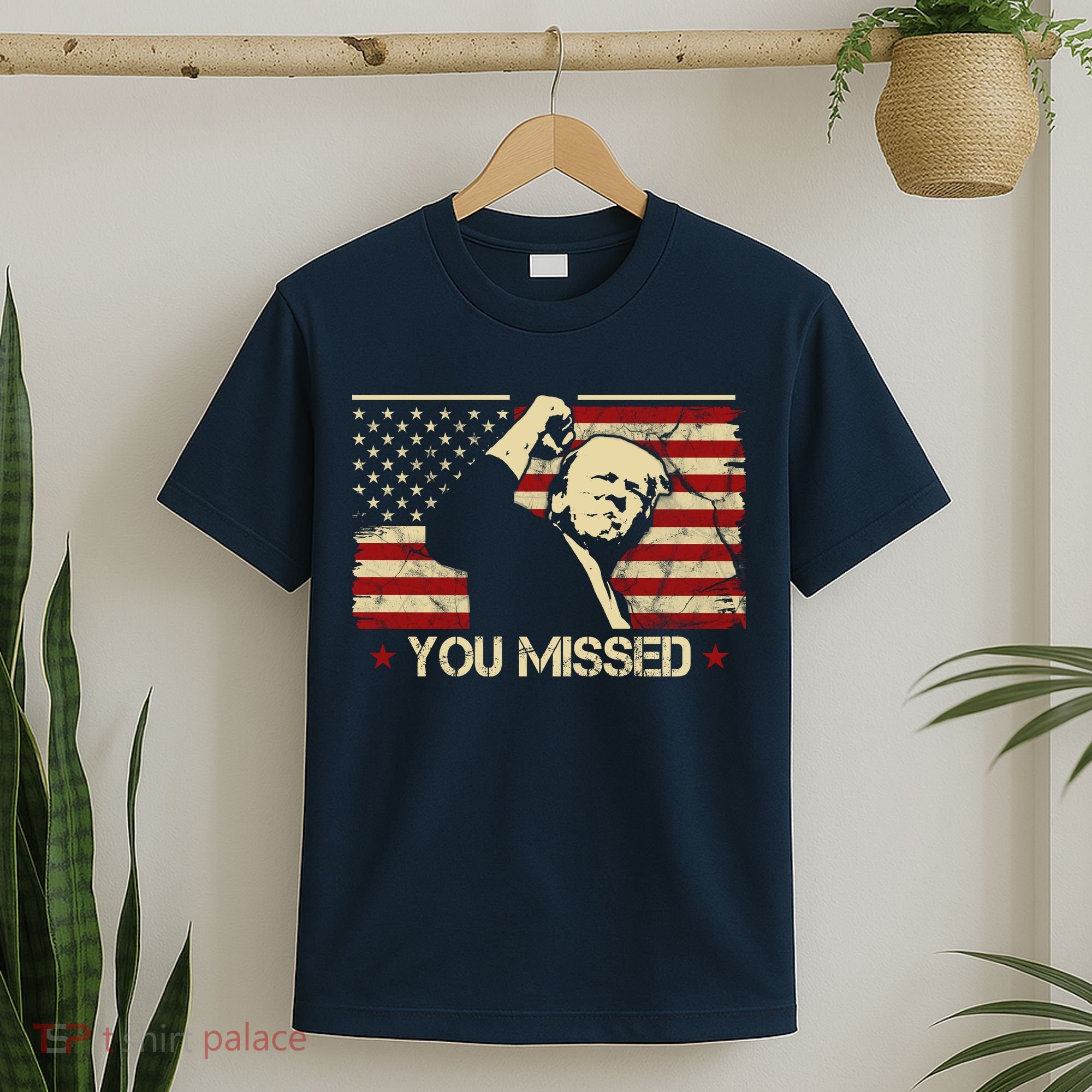 Donald Trump You Missed Funny Trump Usa 2024 T-Shirt