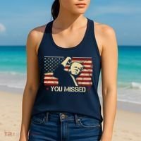 Donald Trump You Missed Funny Trump Usa 2024 Women's Tank Top thumb 2