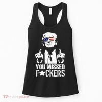 Donald Trump You Missed Fight Fight Fight Women's Tank Top thumb 0