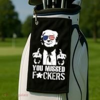 Donald Trump You Missed Fight Fight Fight Golf Towel thumb 2
