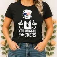 Donald Trump You Missed Fight Fight Fight Women's T-Shirt thumb 2