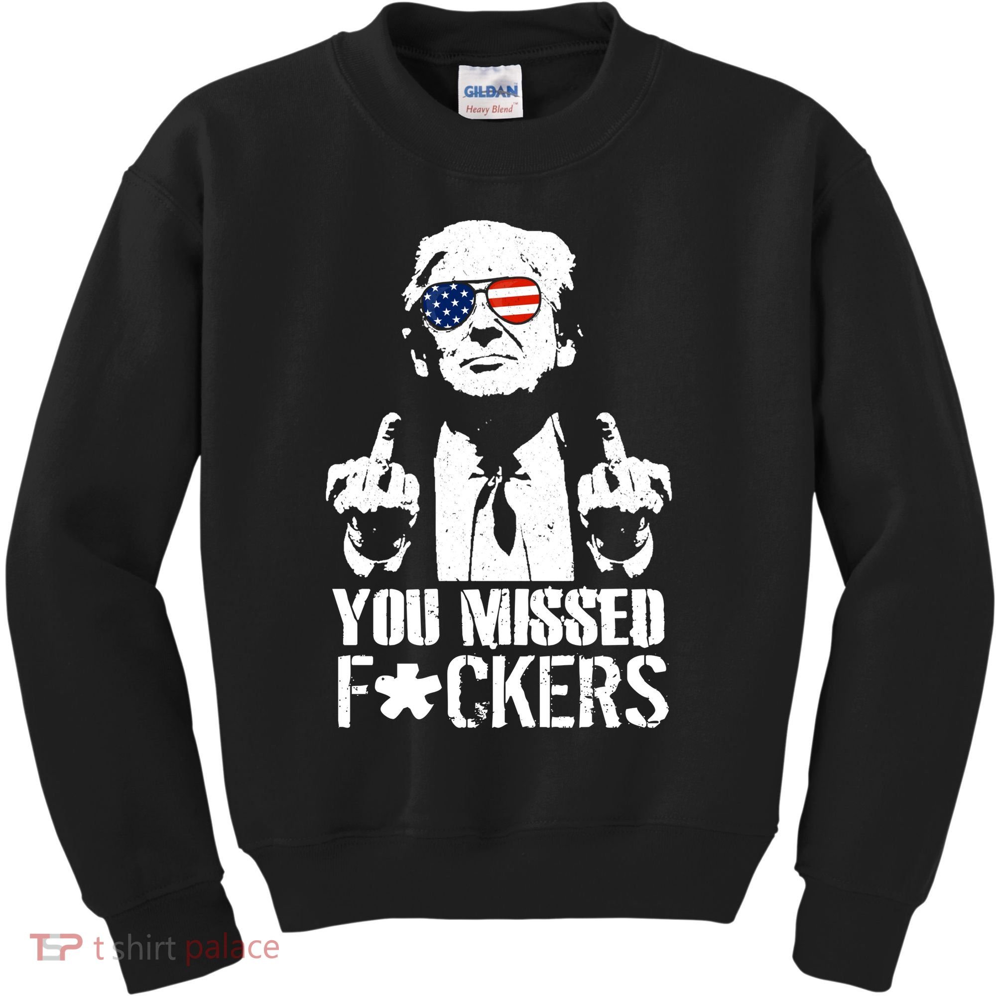 Donald Trump You Missed Fight Fight Fight Kids Sweatshirt