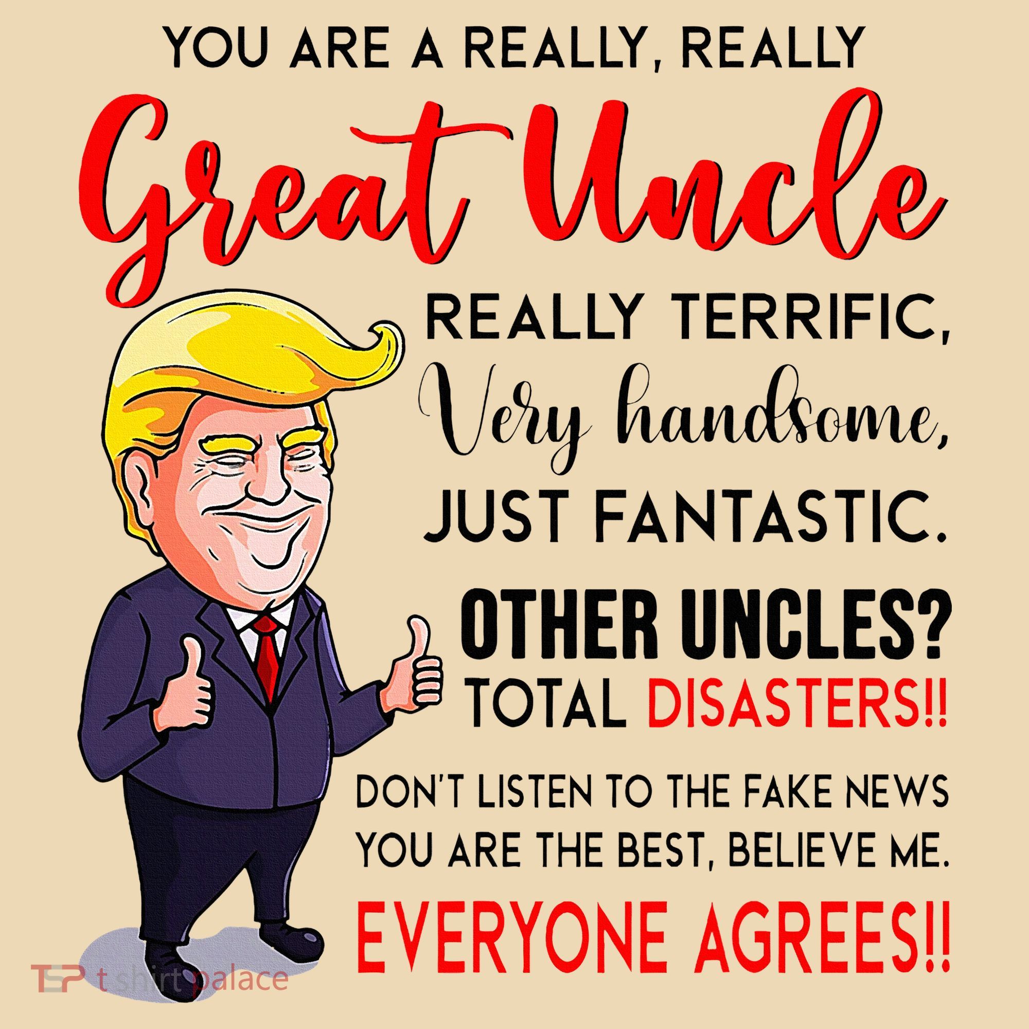 Donald Trump YouRe A Really Great Uncle Uncle Life Tote Bag