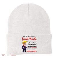 Donald Trump YouRe A Really Great Uncle Uncle Life Beanie thumb 0
