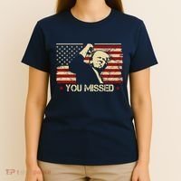 Donald Trump You Missed Vintage Usa Flag Election T-Shirt thumb 4