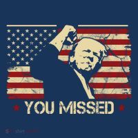 Donald Trump You Missed Vintage Usa Flag Election T-Shirt thumb 7