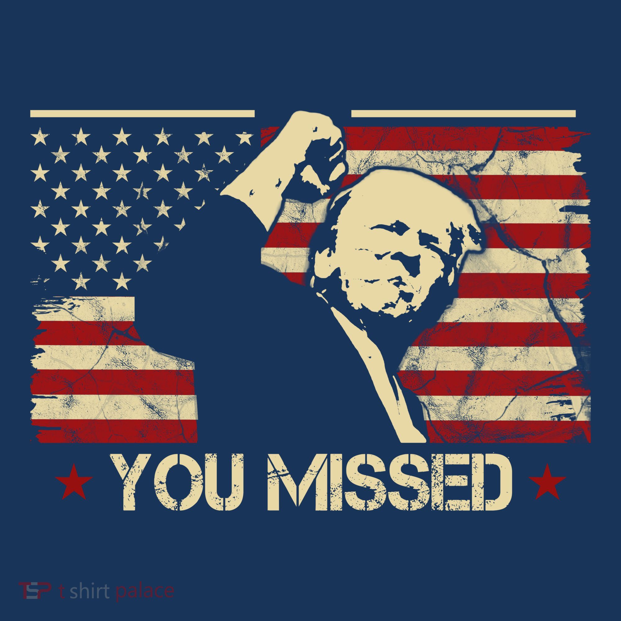 Donald Trump You Missed Vintage Usa Flag Election T-Shirt