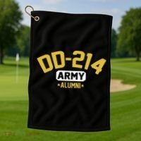 Dd214 U.S A.R.M.Y Alumni Golf Towel thumb 1