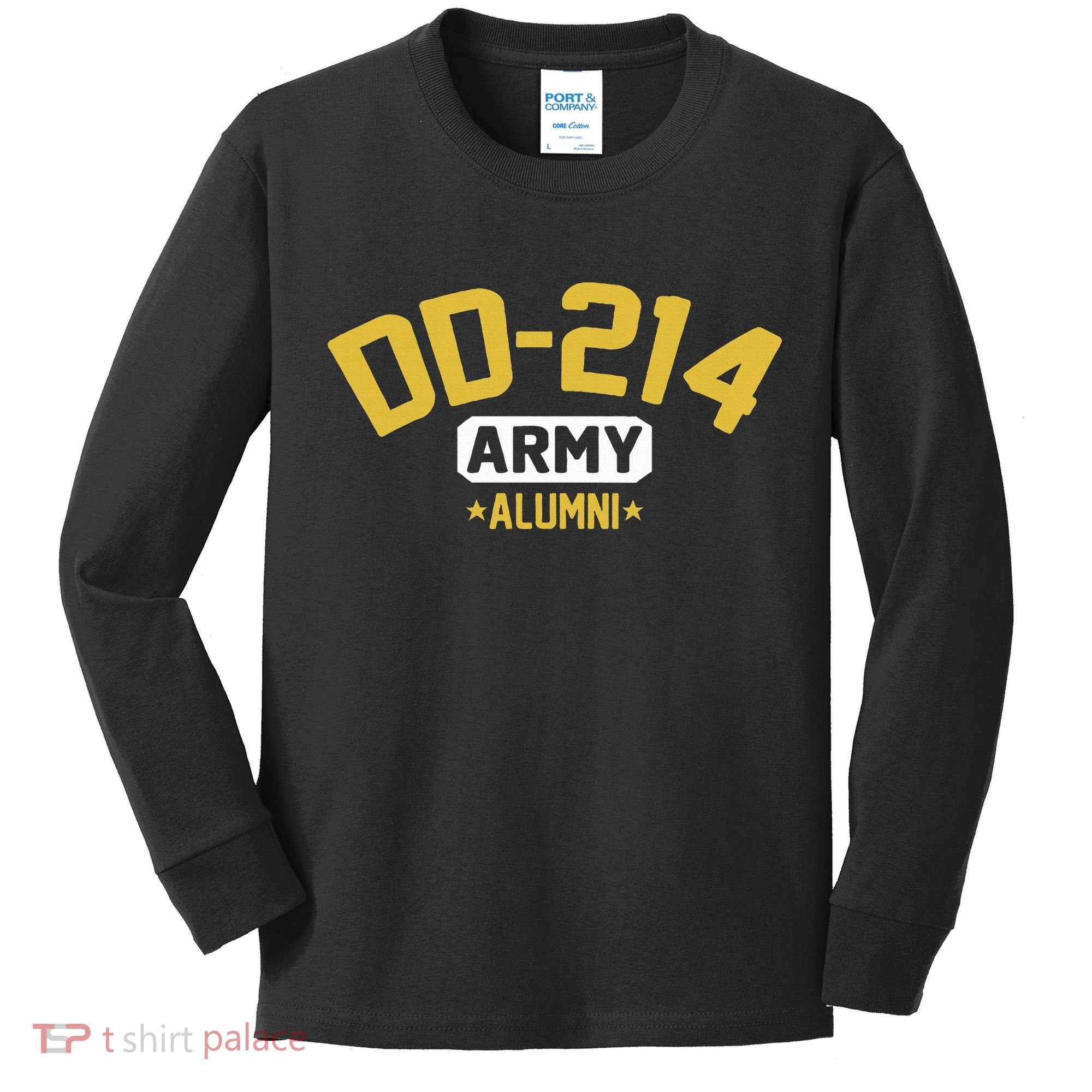 Dd214 U.S A.R.M.Y Alumni Kids Long Sleeve Shirt