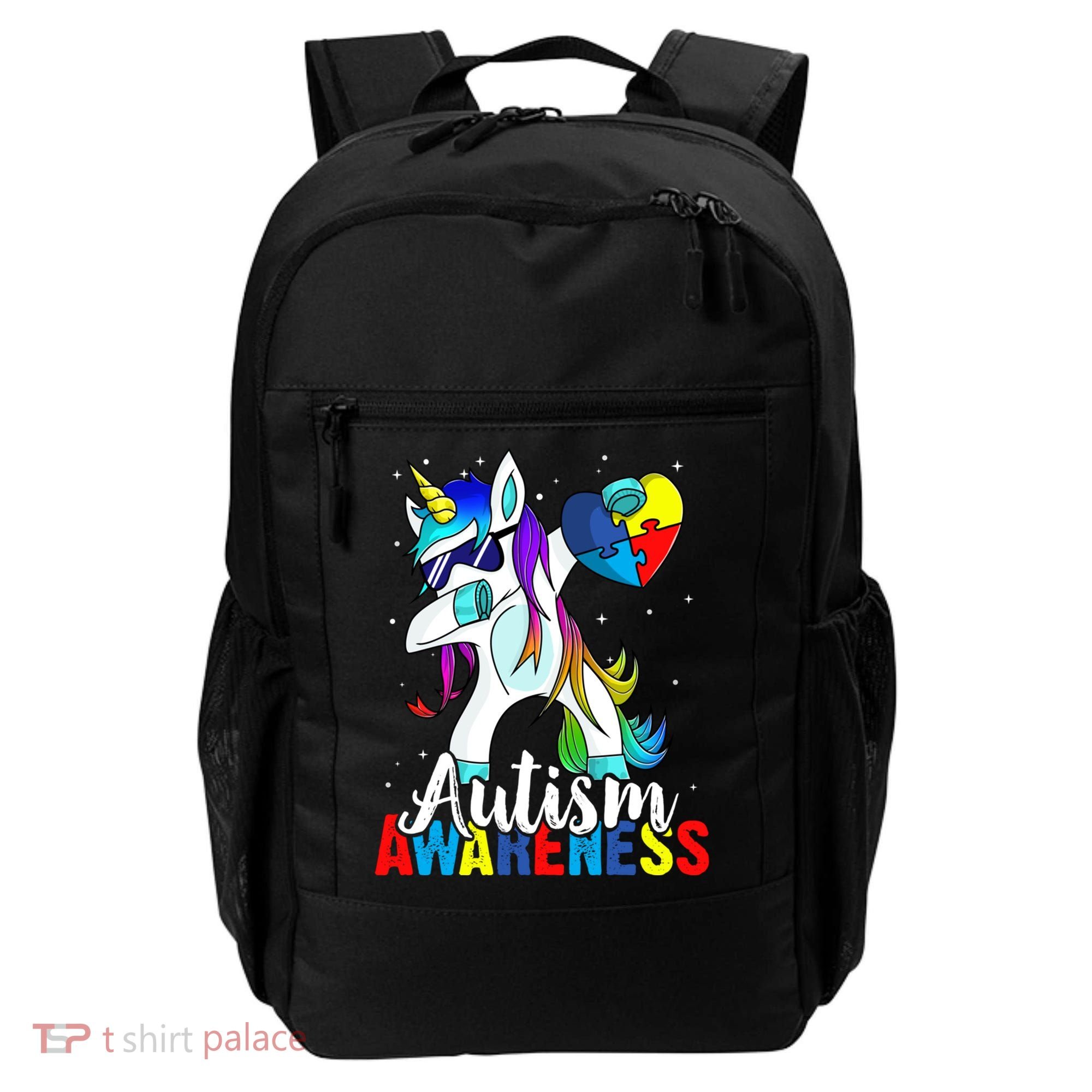 Dabbing Unicorn Autism Awareness Be Kind Gift Backpack