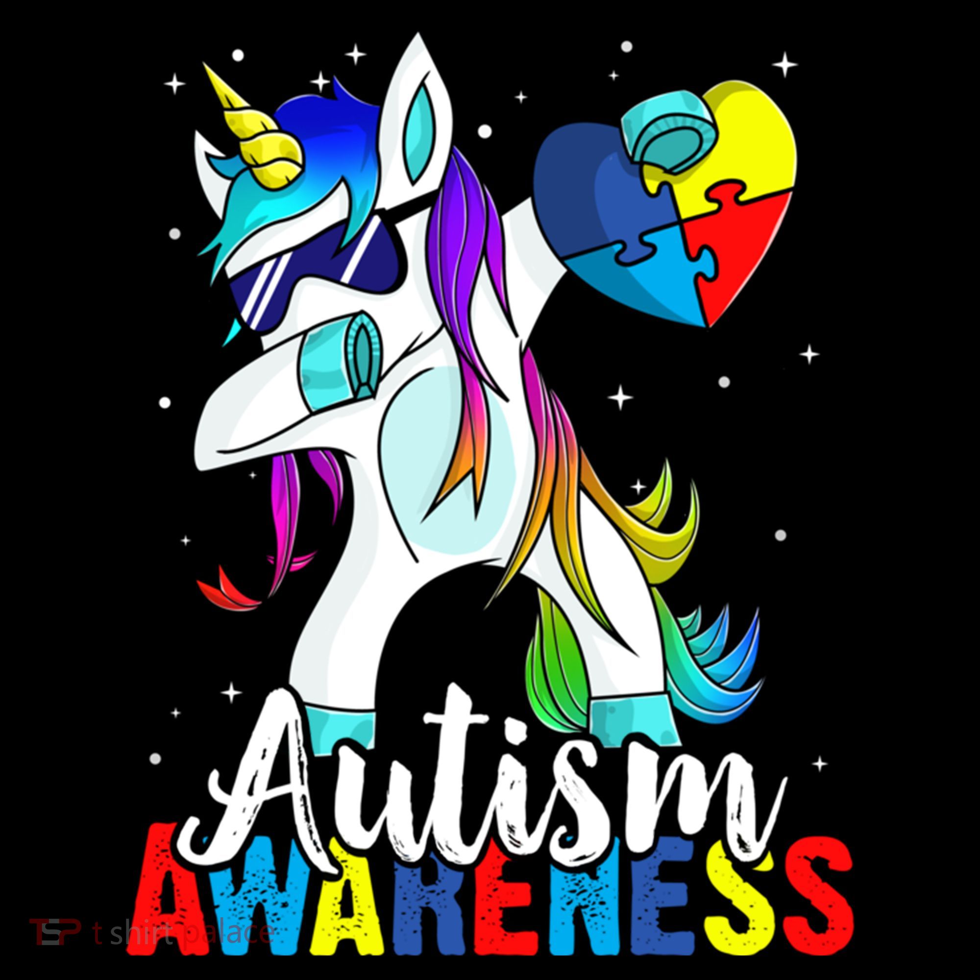 Dabbing Unicorn Autism Awareness Be Kind Gift Coffee Mug