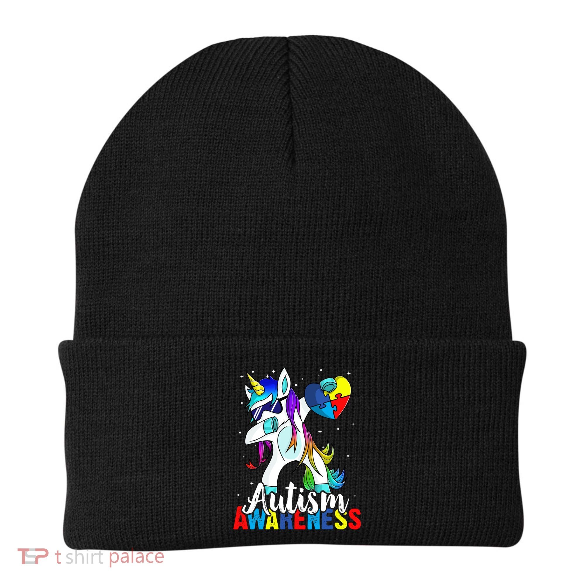 Dabbing Unicorn Autism Awareness Be Kind Gift Beanie
