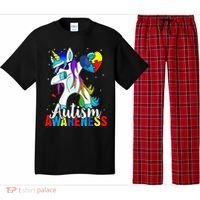 Dabbing Unicorn Autism Awareness Be Kind Gift Pajama Set thumb 0