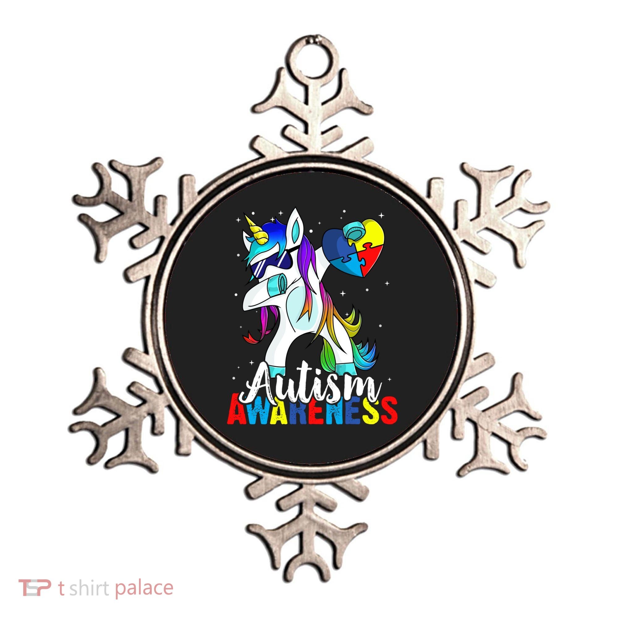 Dabbing Unicorn Autism Awareness Be Kind Gift Ornament