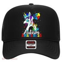 Dabbing Unicorn Autism Awareness Be Kind Gift Hat thumb 0