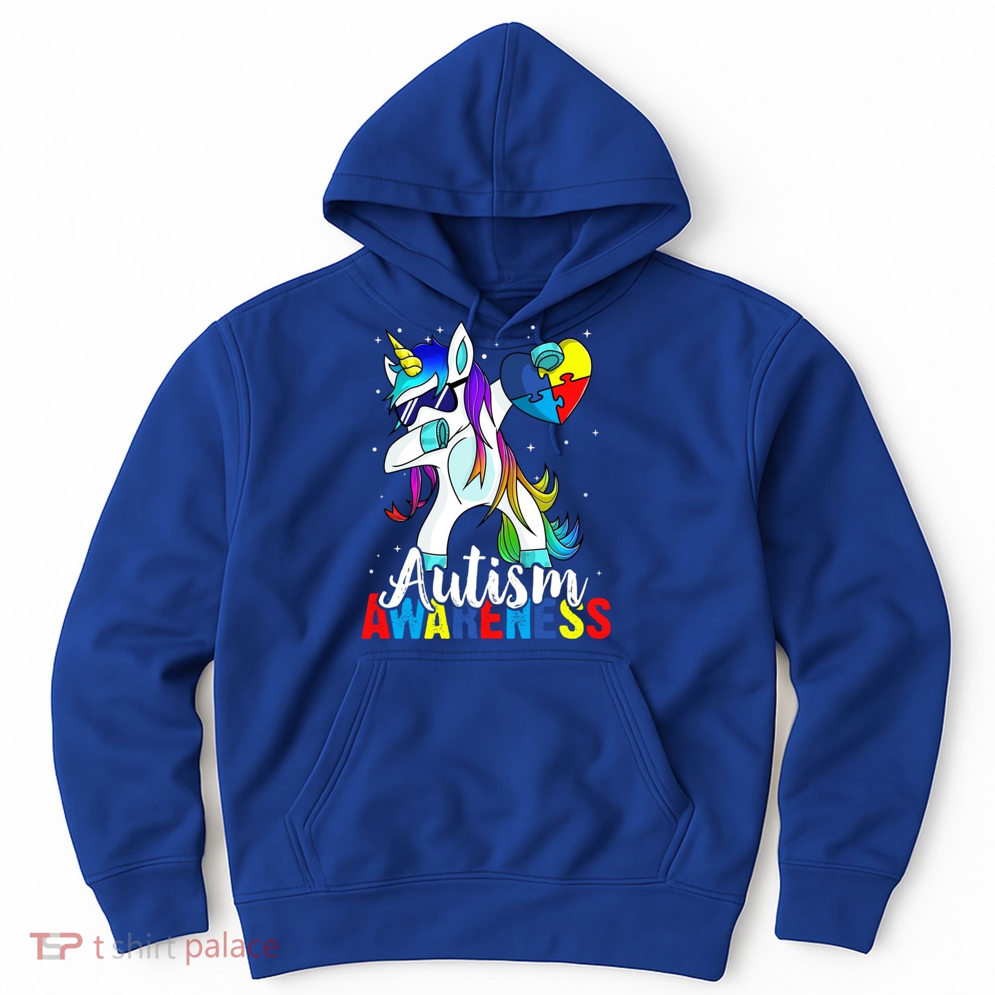 Dabbing Unicorn Autism Awareness Be Kind Gift Hoodie