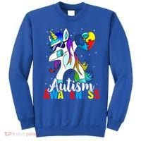 Dabbing Unicorn Autism Awareness Be Kind Gift Sweatshirt thumb 0