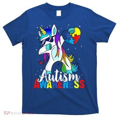 Dabbing Unicorn Autism Awareness Be Kind Gift T-Shirt