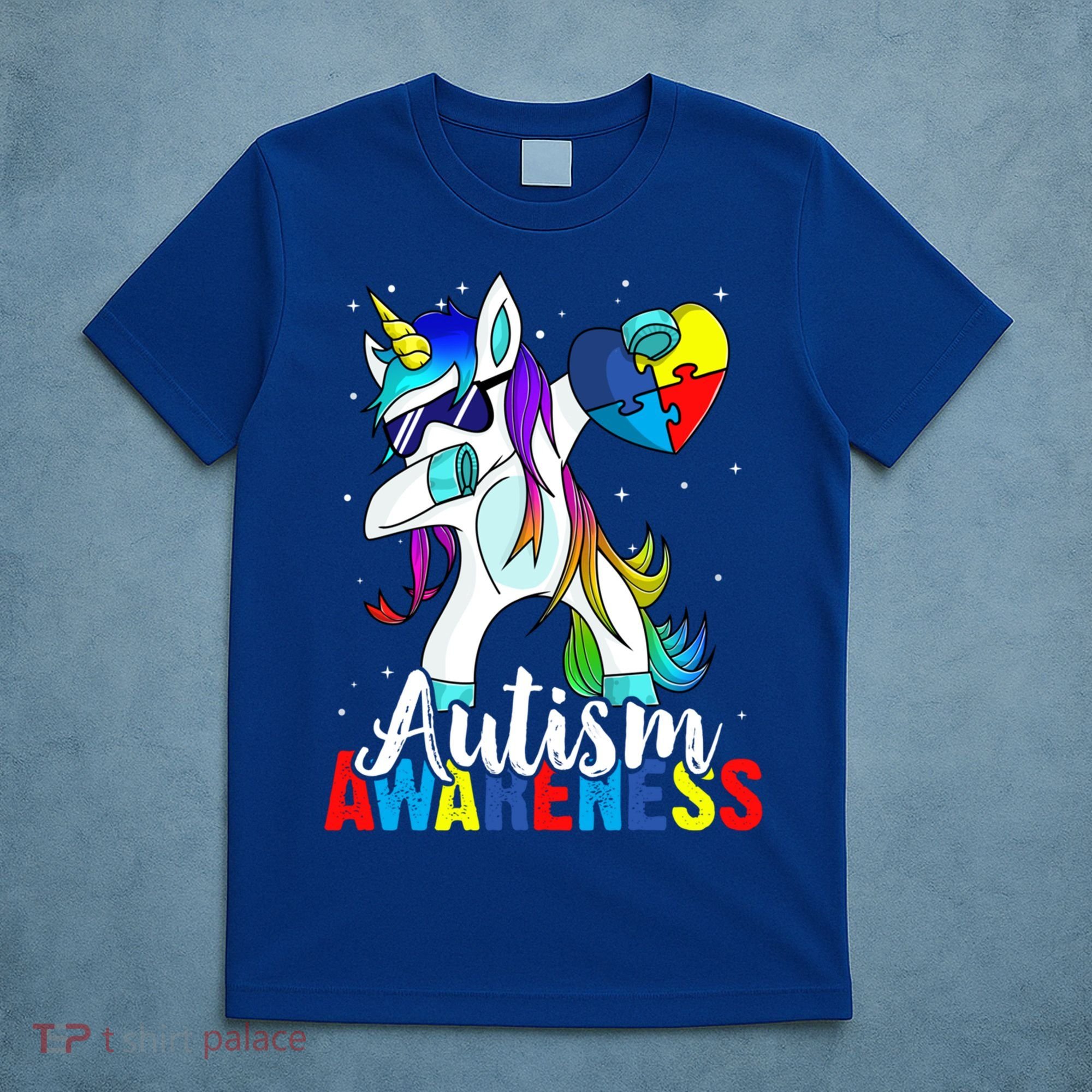 Dabbing Unicorn Autism Awareness Be Kind Gift T-Shirt