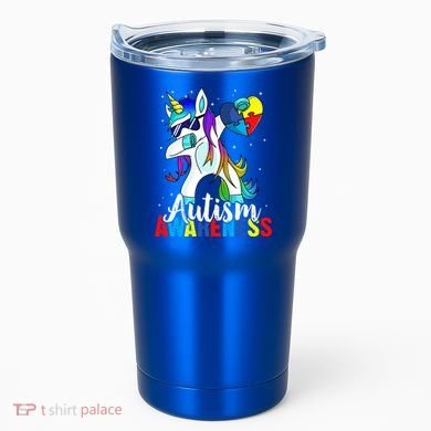 Dabbing Unicorn Autism Awareness Be Kind Gift Tumbler