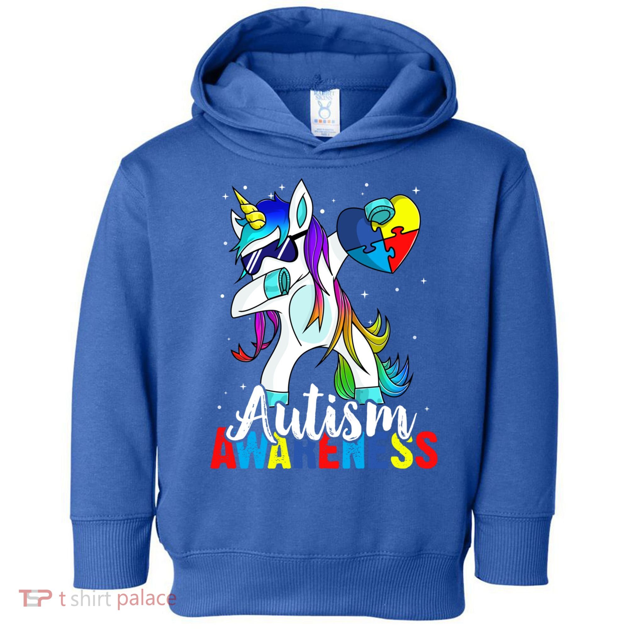 Dabbing Unicorn Autism Awareness Be Kind Gift Toddler Hoodie