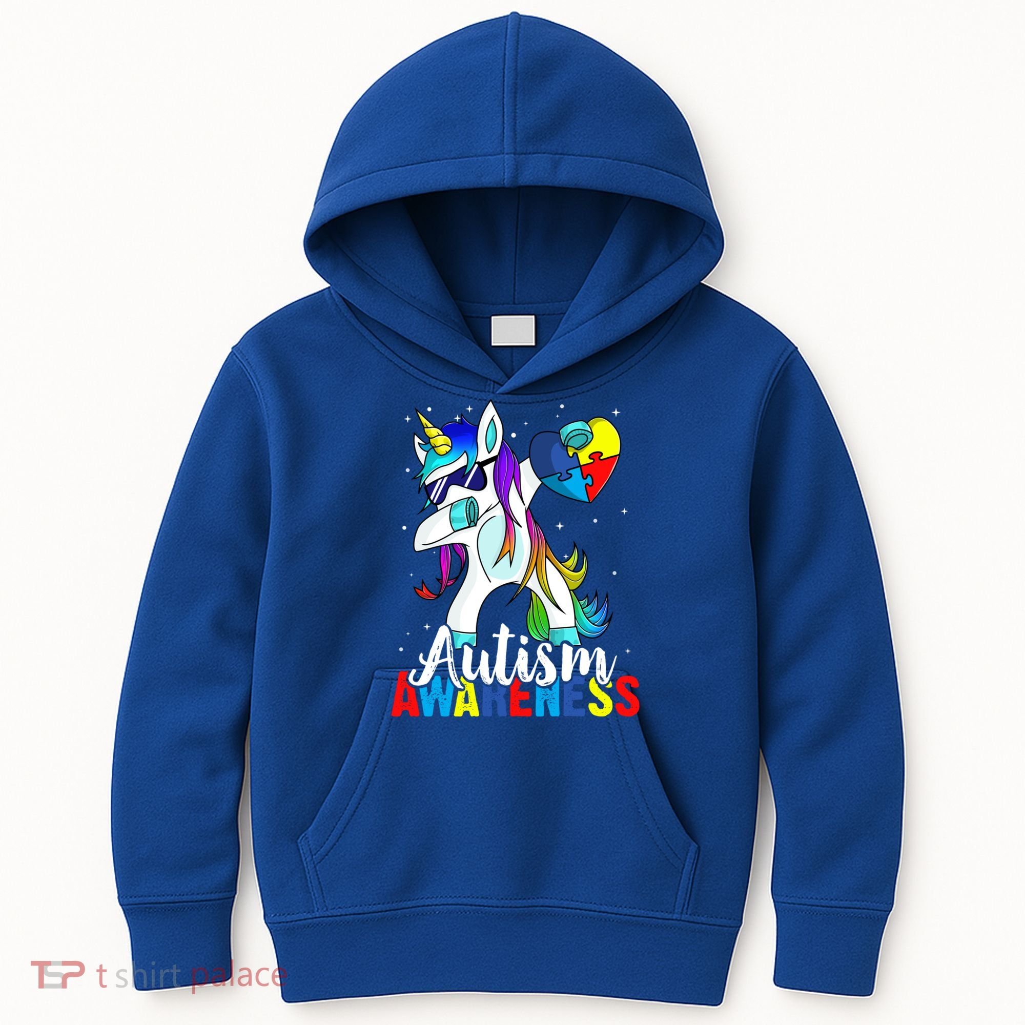 Dabbing Unicorn Autism Awareness Be Kind Gift Kids Hoodie