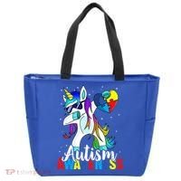 Dabbing Unicorn Autism Awareness Be Kind Gift Tote Bag thumb 0