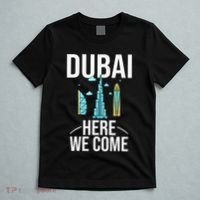 Dubai United Arab Emirates Uae City Trip Skyline Map Travel T-Shirt thumb 5