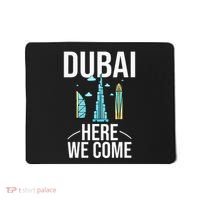 Dubai United Arab Emirates Uae City Trip Skyline Map Travel Mousepad thumb 0