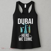 Dubai United Arab Emirates Uae City Trip Skyline Map Travel Women's Tank Top thumb 3