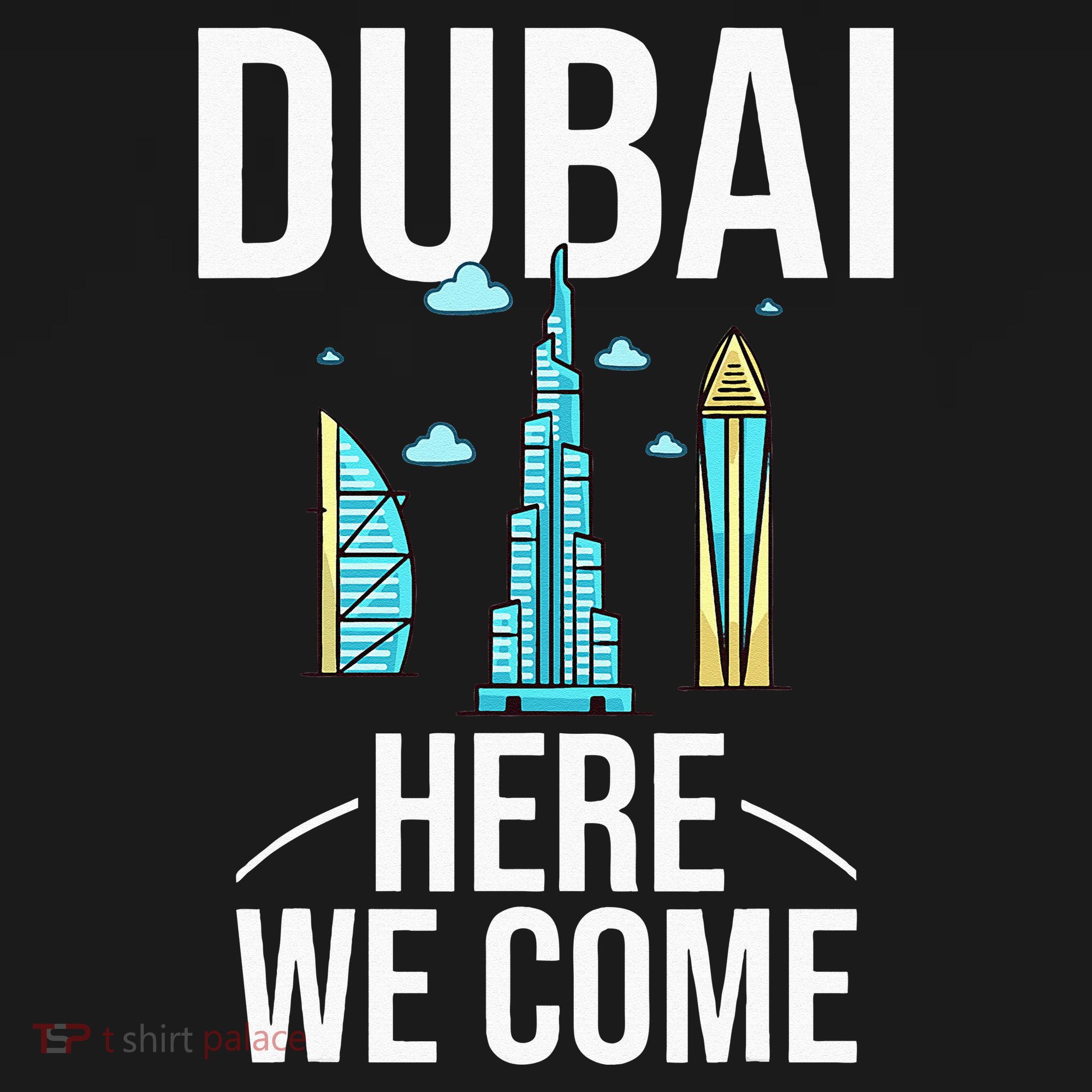 Dubai United Arab Emirates Uae City Trip Skyline Map Travel Women's Tank Top