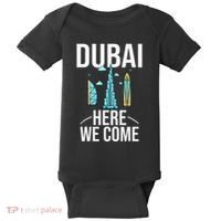 Dubai United Arab Emirates Uae City Trip Skyline Map Travel Baby Bodysuit thumb 0