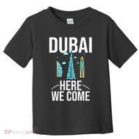 Dubai United Arab Emirates Uae City Trip Skyline Map Travel Toddler T-Shirt thumb 0