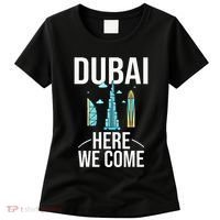 Dubai United Arab Emirates Uae City Trip Skyline Map Travel Women's T-Shirt thumb 0